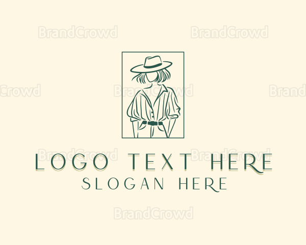 Western Cowgirl Rodeo Logo