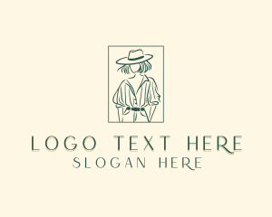 Troupe - Western Cowgirl Rodeo logo design