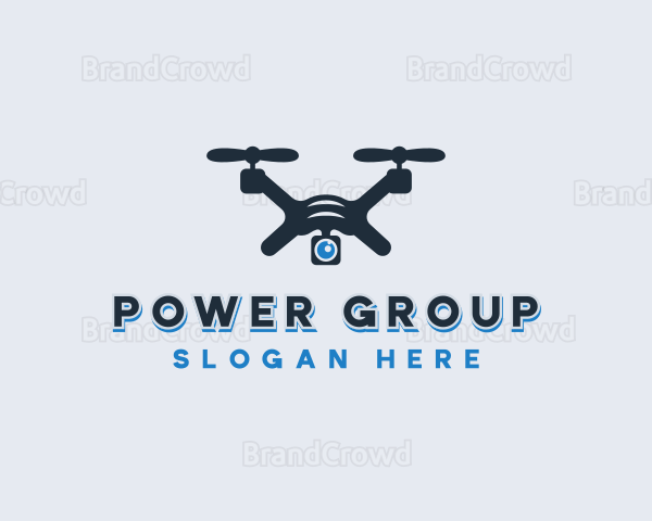 Surveillance Quadrotor Drone Logo