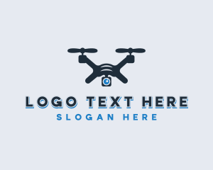 Surveillance Quadrotor Drone  logo design