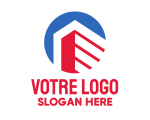 Development - Blue Red Tower logo design