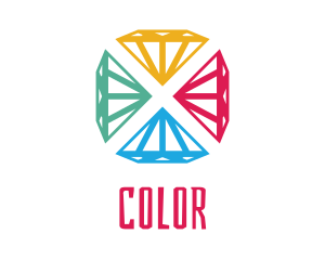 Colorful Diamond Jewelry logo design