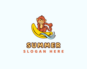 Monkey Sea Surfer logo design