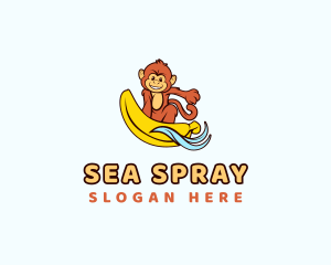 Monkey Sea Surfer logo design