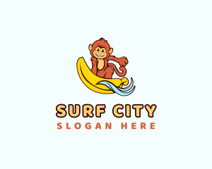 Monkey Sea Surfer logo design