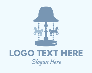 Slide - Blue Carousel Lamp logo design