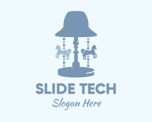Slide - Blue Carousel Lamp logo design