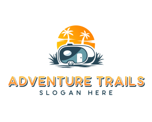 Teardrop Trailer Adventure logo design