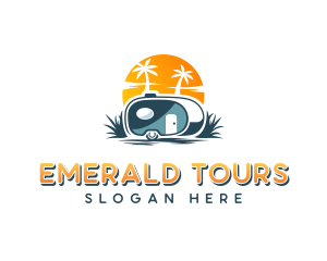 Teardrop Trailer Adventure logo design