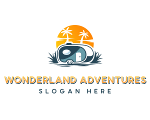 Teardrop Trailer Adventure logo design