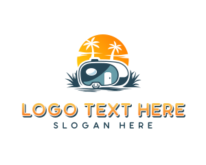 Travel Agency - Teardrop Trailer Adventure logo design