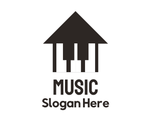 Piano Music House  logo design