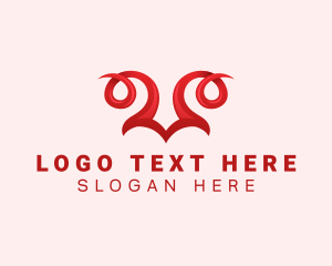 Satan - Evil Horn Lucifer logo design