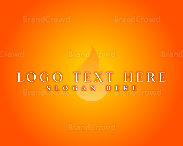 Hot Flame Glow Logo