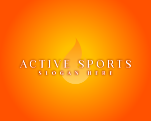 Hot Flame Glow Logo