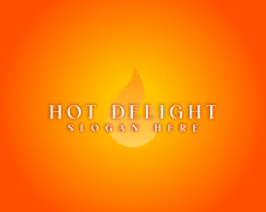 Hot Flame Glow logo design