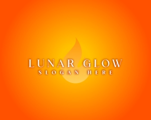 Hot Flame Glow logo design