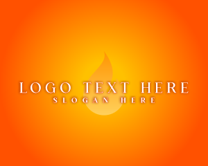 Hot Flame Glow logo design