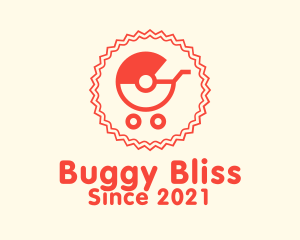 Buggy - Cute Baby Stroller logo design