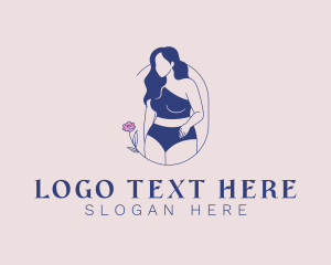 Flawless - Woman Body Model logo design