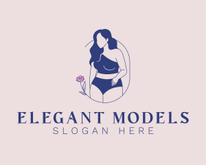 Modeling - Woman Body Model logo design