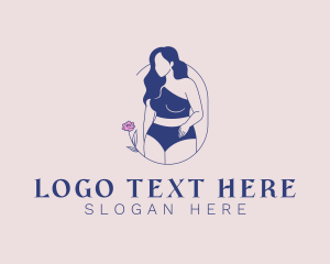 Wellness - Woman Body Model logo design