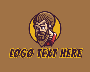 Mens Products - Cartoon Villain Gaming Zombie logo design