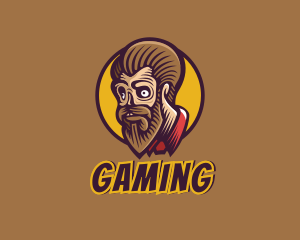 Cartoon Villain Gaming Zombie Logo