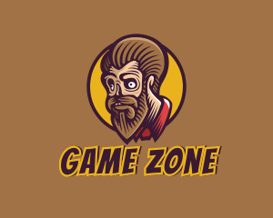 Cartoon Villain Gaming Zombie logo design