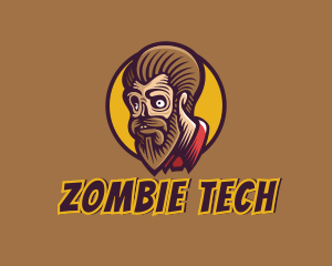 Zombie - Cartoon Villain Gaming Zombie logo design
