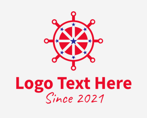 Wheel - Patriotic Steering Wheel logo design