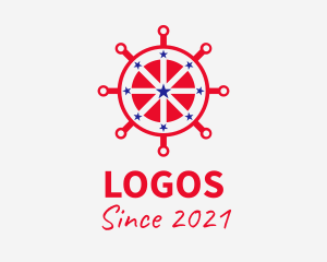 Naval - Patriotic Steering Wheel logo design