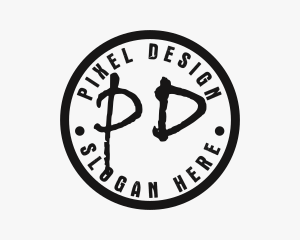 Graphic - Black Tattoo Artist Seal logo design