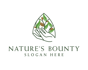 Harvesting - Olive Plant Farming logo design