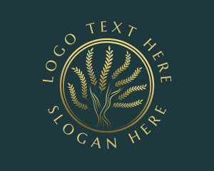 Wood - Luxury Tree Plant logo design