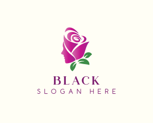 Floral - Beauty Rose Woman logo design