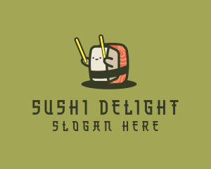 Nigiri Sushi Drummer logo design