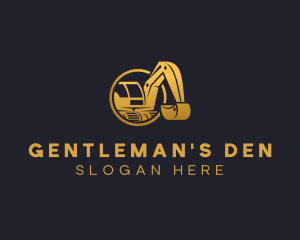 Excavator Digging Construction logo design