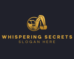 Excavator Digging Construction logo design