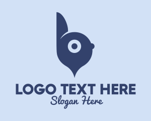Pet Shop - Blue Rabbit Profile logo design