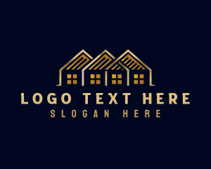 Roofing - Real Estate House Roofing logo design