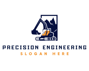 Engineering - Machinery Engineering Backhoe logo design
