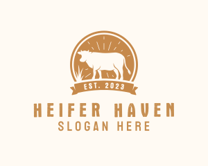 Heifer - Prime Beef Steakhouse logo design