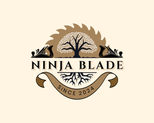 Saw Blade Carpentry logo design