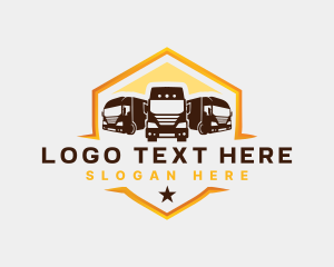 Tow Truck - Transport Truck Logistic logo design