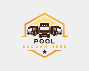 Transport Truck Logistic Logo