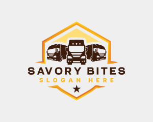 Transport Truck Logistic Logo