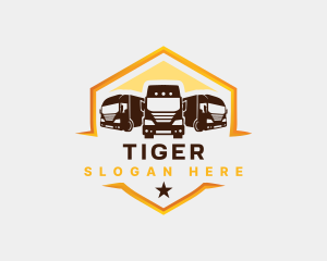 Transport Truck Logistic Logo