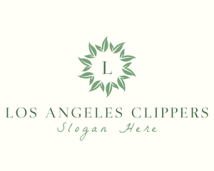 Plant - Organic Wreath Leaves Vegan logo design