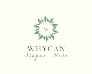 Therapy - Organic Wreath Leaves Vegan logo design